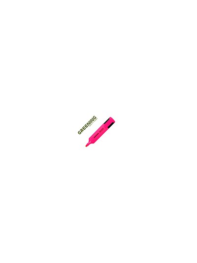 Rotulador greening fluorescente punta biselada rosa