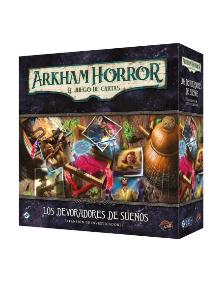 Juego de mesa arkham horror lcg los devoradores de sueños expansion investigacion edad recomendada 14 años