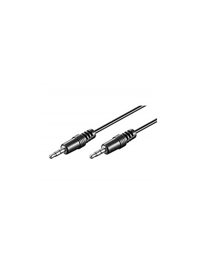 Cable audio ewent jack 3.5 macho macho 1.5 metros negro