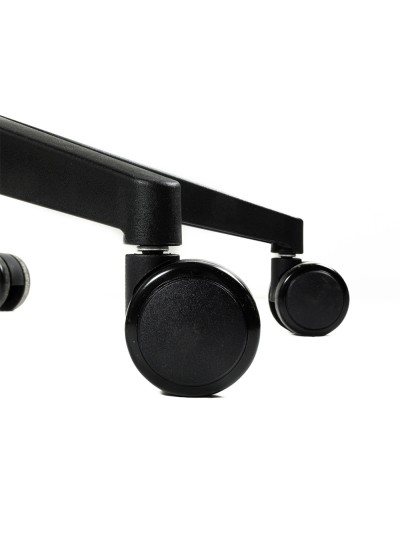Silla q-connect oficina ancona malla base metalica alt max 1110 anc 660 prof 590 ruedas premium color negro