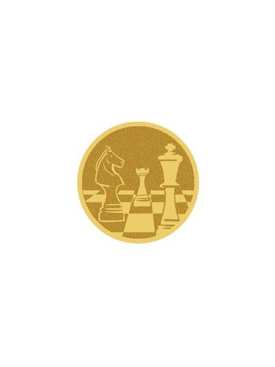 25/26 DISCO DORADO AUTOADHESIVA AJEDREZ Ø 2,5 CM