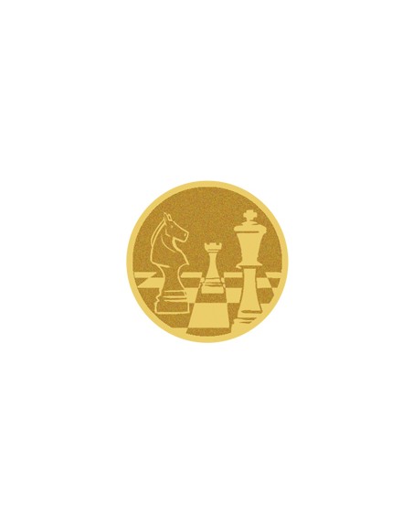25/26 DISCO DORADO AUTOADHESIVA AJEDREZ Ø 2,5 CM