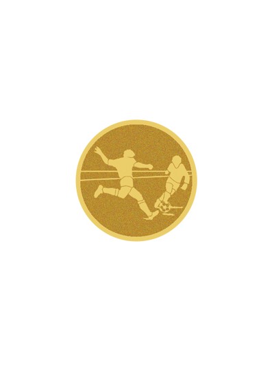 25/26 DISCO DORADO AUTOADHESIVA FUTBOL Ø 2,5 CM