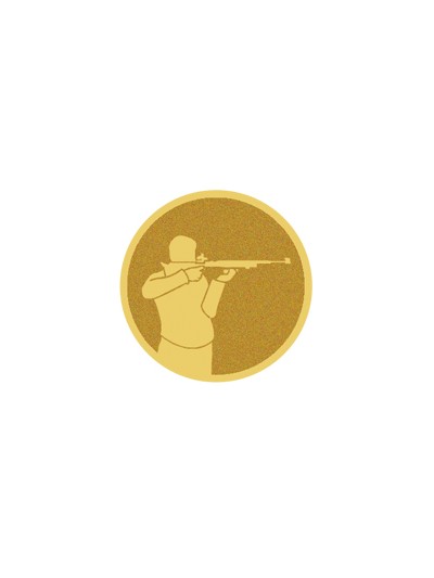 25/26 DISCO DORADO AUTOADHESIVA TIRO Ø 2,5 CM