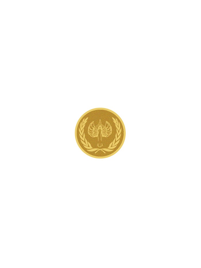 25/26 DISCO DORADO AUTOADHESIVA VICTORIA Ø 2,5 CM