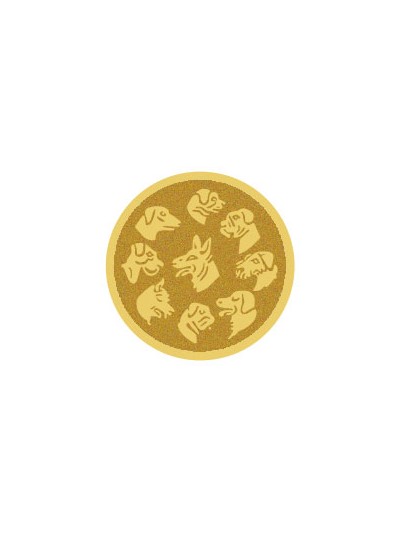 25/26 DISCO DORADO AUTOADHESIVA PEDRO Ø 2,5 CM