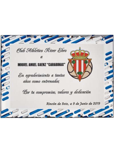 25/26 SOLO PLACA. 18 x 13 CM (E46)(MAD61, MAD12,MAD141,MAD82,MAD51)