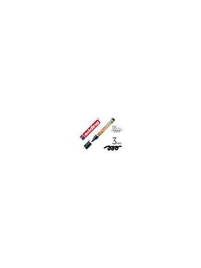 Rotulador edding 28 para pizarra blanca ecoline 90% reciclado color negro punta redonda 1,5-3 mm recargable