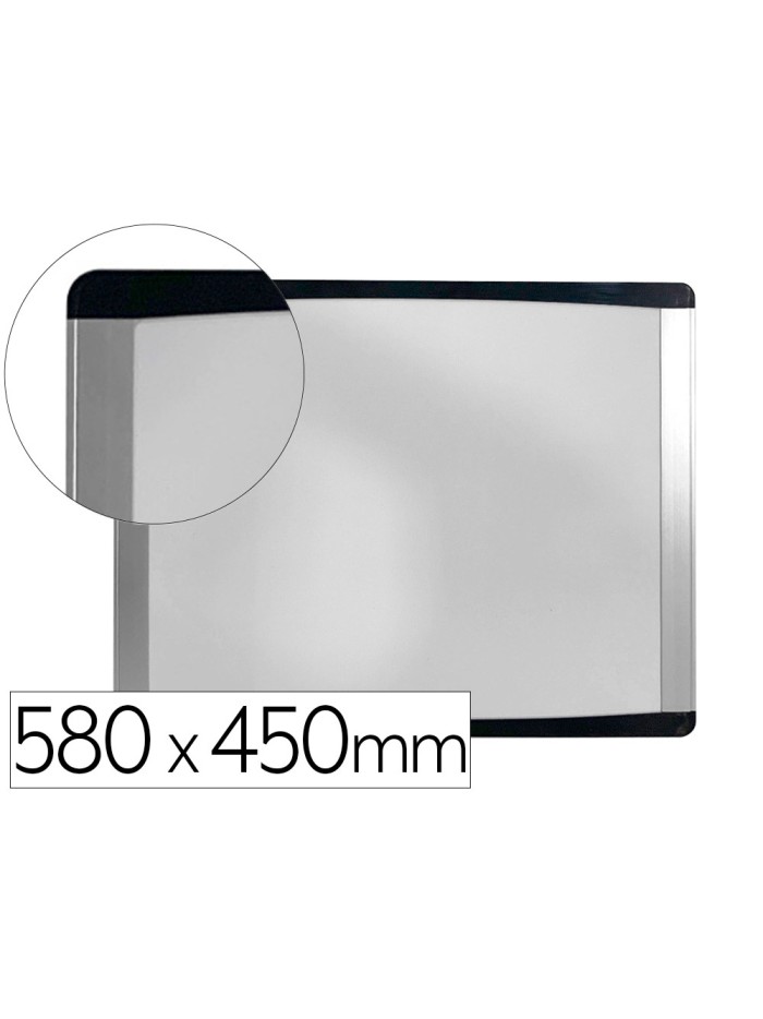 Pizarra blanca bi-office inka magnetica acero lacado marco de aluminio y laterales plastico negro 580x450 mm Pizarra blanca bi-office inka magnetica acero lacado marco de aluminio y laterales plastico negro 580x450 mm