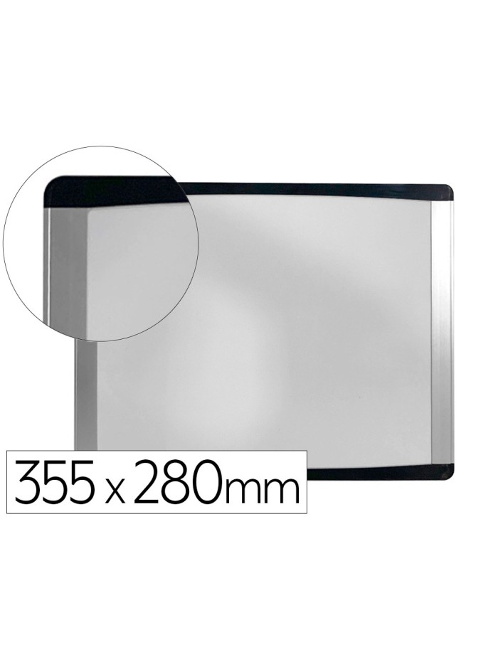 Pizarra blanca bi-office inka magnetica acero lacado marco de aluminio y laterales plastico negro 355x280 mm Pizarra blanca bi-office inka magnetica acero lacado marco de aluminio y laterales plastico negro 355x280 mm