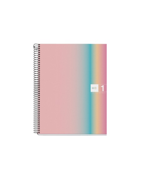Cuaderno espiral miquelrius din a4 80 hojas 90 gr cuadro 5 mm tapa forrada aurora west