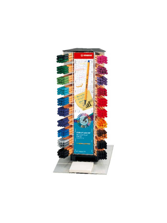 Rotulador stabilo punta de fibra point 88 expositor de 240 unidades colores surtidos Rotulador stabilo punta de fibra point 88 expositor de 240 unidades colores surtidos