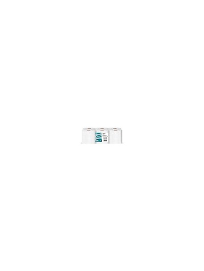 Papel secamanos amoos efficiency professional 2 capas color blanco paquete de 6 rollos