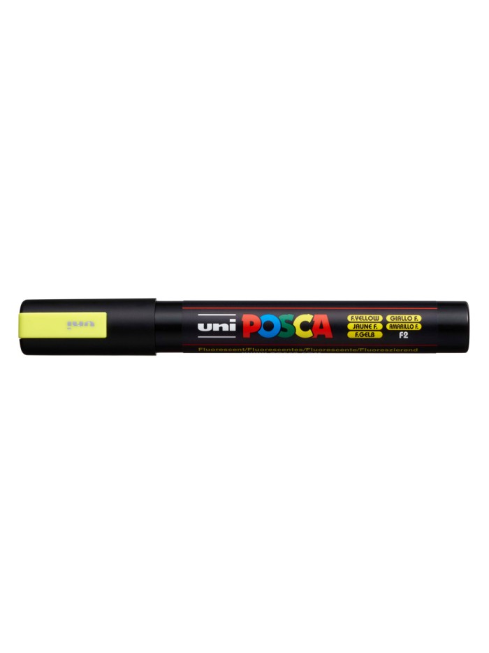 Rotulador uni posca pc-5m marcador de pintura punta conica 1,8-2,5 mm amarillo fluorescente Rotulador uni posca pc-5m marcador de pintura punta conica 1,8-2,5 mm amarillo fluorescente