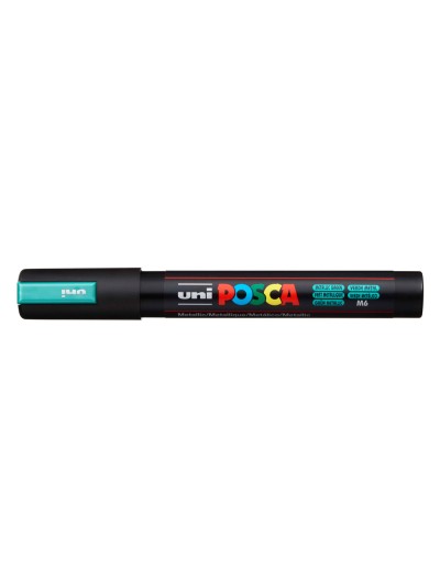 Rotulador uni posca pc-5m marcador de pintura punta conica 1,8-2,5 mm verde metalico
