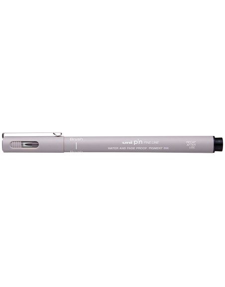 Rotulador uniball pin br-200 punta de pincel fino gris claro