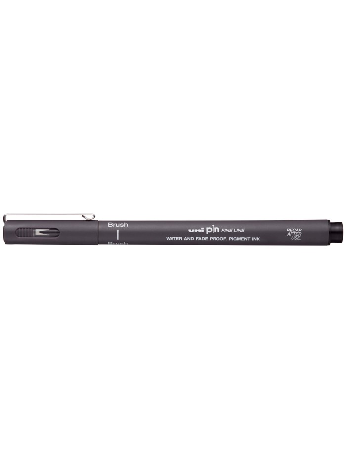 Rotulador uniball pin br-200 punta de pincel fino gris oscuro Rotulador uniball pin br-200 punta de pincel fino gris oscuro