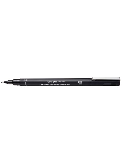 Rotulador uniball pin calibrado micrometrico 1 mm color negro