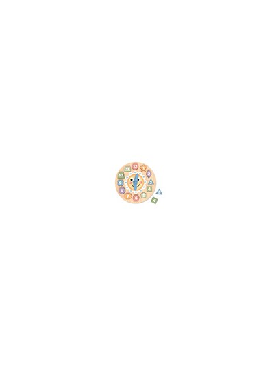 Juego infantil imaginovo madera reloj +3 años 13 piezas 29x29x3,5cm