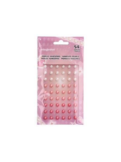 Pegatinas imaginovo gemas blancas y rosas brillantes con relieve para todas superficies 190x105 mm en