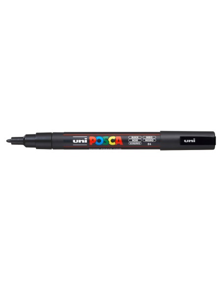 Rotulador uni posca pc-3m marcador de pintura punta conica 0,9-1,3 mm negro