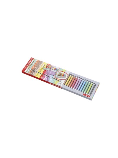 Rotulador stabilo fluorescente swing cool nature colors estuche de 18 unidades colores surtidos