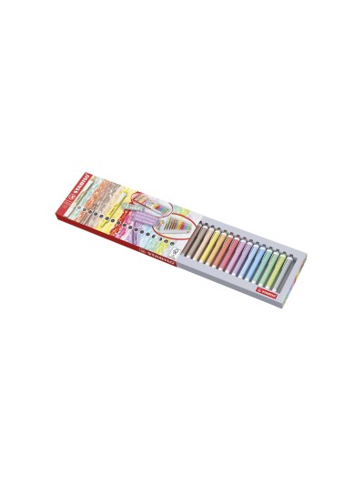Rotulador stabilo fluorescente swing cool nature colors estuche de 18 unidades colores surtidos