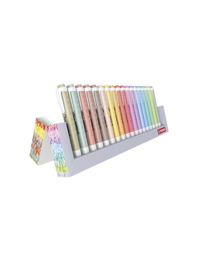 Rotulador stabilo fluorescente swing cool nature colors estuche de 18 unidades colores surtidos