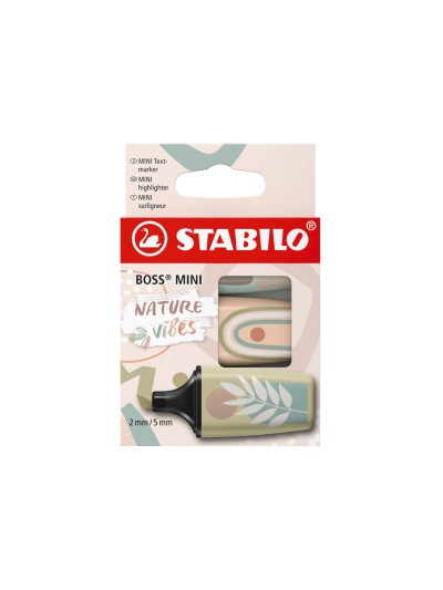 Rotulador stabilo boss mini naturevibes estuche de 3 unidades colores surtidos