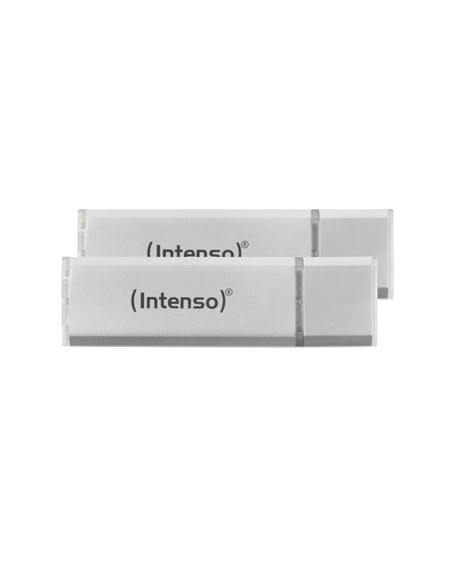 Memoria usb 3.2 intenso ultra 64gb pack 2 unidades aluminio