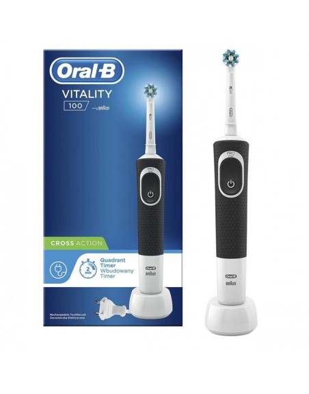 Cepillo dental electrico braun oral b vitality 100 crossaction negro