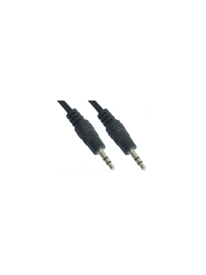 Cable audio estereo jack 3.5mm nanocable 5m - macho - macho - negro Cable audio estereo jack 3.5mm nanocable 5m - macho - macho - negro