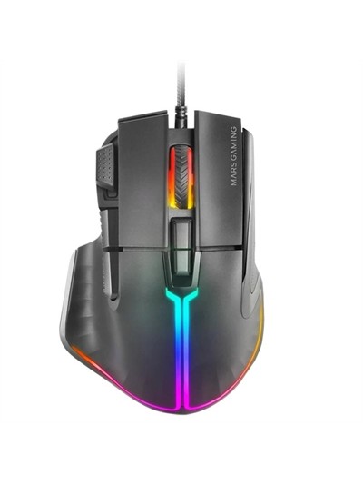 Mouse raton mars gaming mmxt rgb 12800 dpi ergonomico