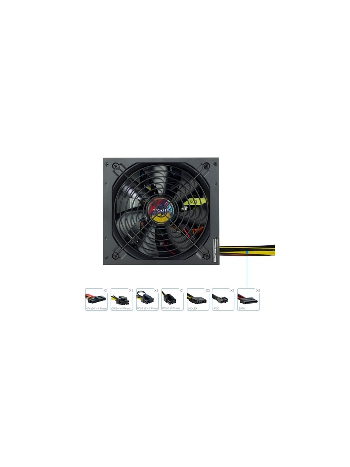 Fuente de alimentacion tooq tqapolo - 650sp atx 650w Fuente de alimentacion tooq tqapolo - 650sp atx 650w