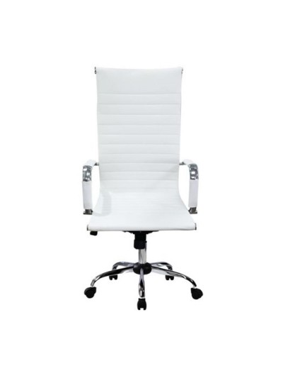 Silla de oficina equip 651017 blanca ergonomica respaldo alto