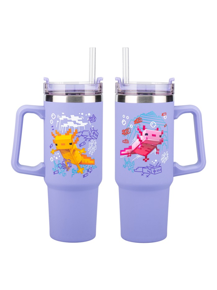 Vaso termo con pajita paladone minecraft Vaso termo con pajita paladone minecraft