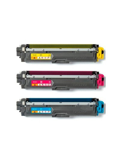 Toner brother tn241cmy hl3140 / 3170 / 3150 / dcp9020 / mfc9140 / 9330 / 9340 cian magenta yellow 1500 paginas