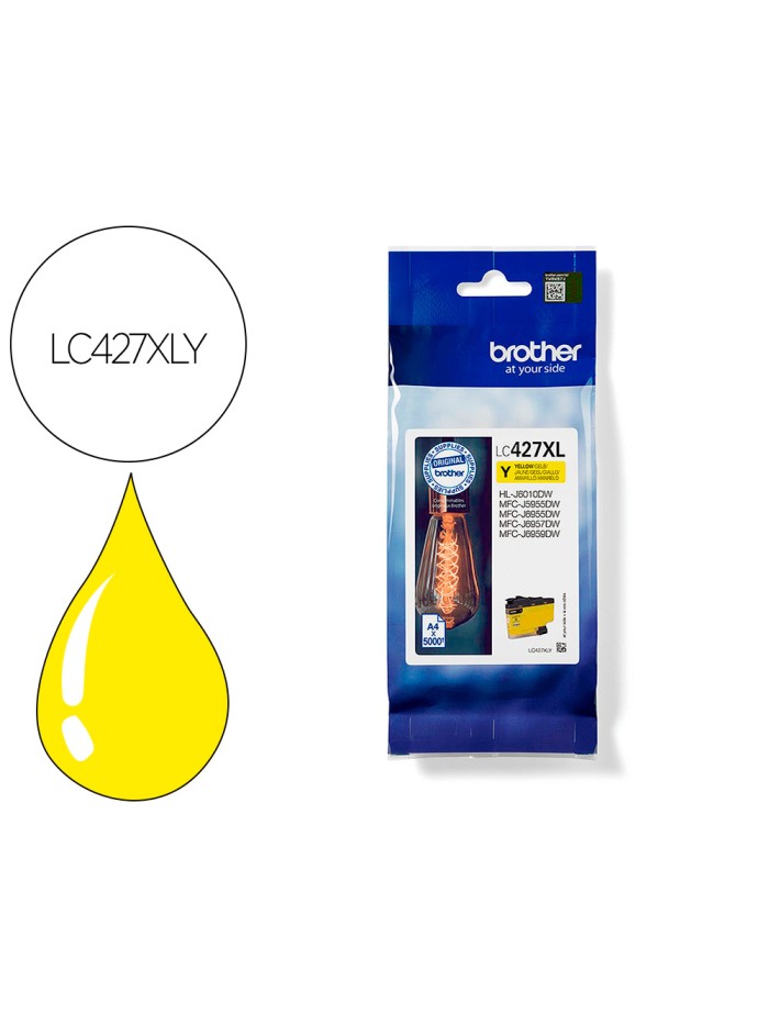 Ink-jet brother lc427xly mfcj5955dw / 6955dw alta capacidad amarillo 5000 paginas Ink-jet brother lc427xly mfcj5955dw / 6955dw alta capacidad amarillo 5000 paginas