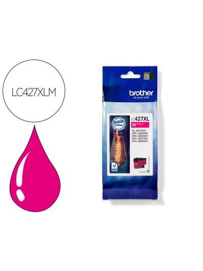 Ink-jet brother lc427xlm mfcj5955dw / 6955dw alta capacidad magenta 5000 paginas