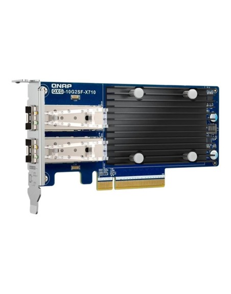 Tarjeta de red qnap qxg - 10g2sf - x710 2x 10 gigabit sfp+