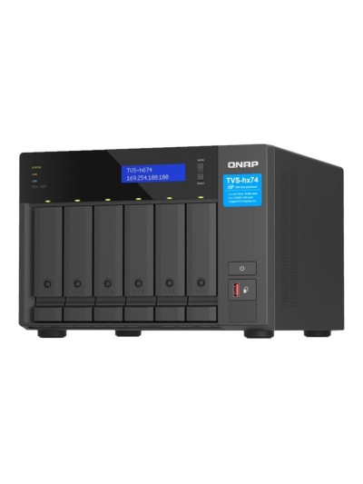 Servidor nas qnap tvs - h674 - i5 - 32g 6 bahias 32gb gibabit ethernet