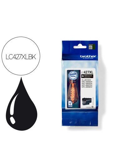 Ink-jet brother lc427xlbk mfcj5955dw / 6955dw negro alta capacidad 6000 paginas