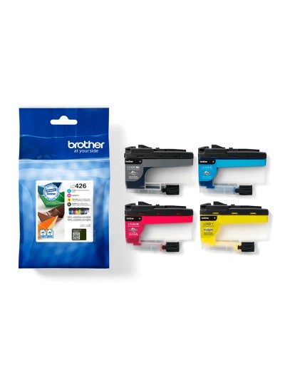 Ink-jet brother lc426val mfcj4340dw / 4540dw / 4540dwxl pack 4 colores 3000 paginas negro y 1500 paginas