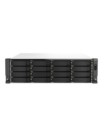 Servidor nas qnap ts - h2287xu - rp - e2378 - 64g 22 bahias 3u rack 64gb