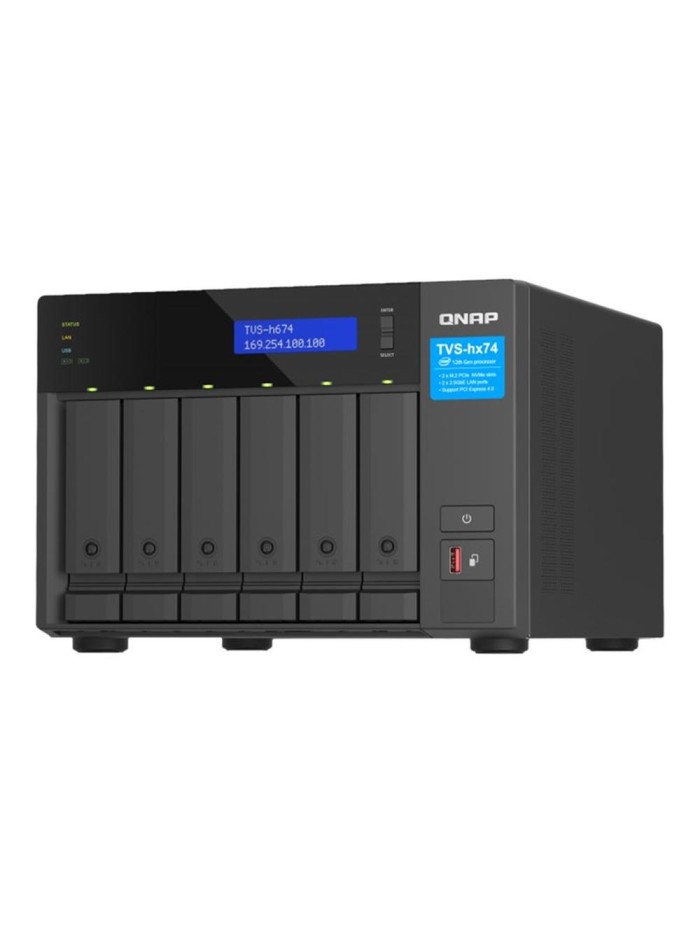 Servidor nas qnap tvs - h674 - i3 - 16g 6 bahias 16gb gibabit ethernet Servidor nas qnap tvs - h674 - i3 - 16g 6 bahias 16gb gibabit ethernet