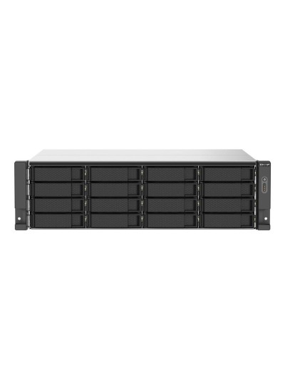 Servidor nas qnap ts - 1673au - rp - 16g 16 bahias 3u rack 16gb gigabit ethernet