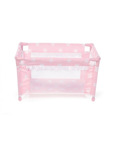 Cuna de viaje carlota color rosa 530x320x320 mm