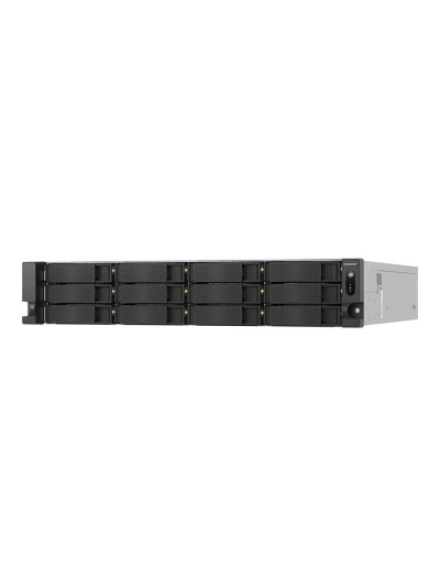 Servidor nas qnap ts - h1277axu - rp - r7 - 32g 12 bahias 2u rack 32gb gigabit ethernet