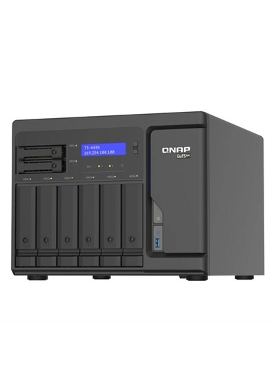 Servidor nas qnap ts - h886 - d1602 - 8g nas 4+2 - bay 4x2.5gbe