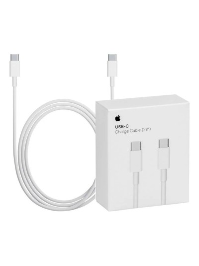 Cable original apple iphone usb tipo c a usb tipo c - 2 m - blanco